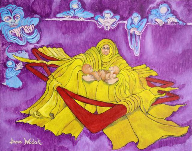 Artist Dana Wodak. 'Purple3' Artwork Image, Created in 2015, Original Painting Oil. #art #artist
