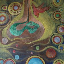 Dana Wodak: 'Vagina', 2000 Oil Painting, Cosmic. Artist Description:  spiritual cosmic univers art realistic oilpaintings in thin layers of colour  fineart DanaWodak ...