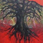 Red Tree By Wojtek Kowalski