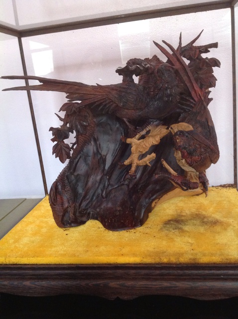 Shuili Chen  'Wood Sculpture Single Birds', created in 2014, Original Sculpture Wood.