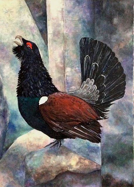 Yana Prados  'Bird Morning', created in 2017, Original Painting Acrylic.