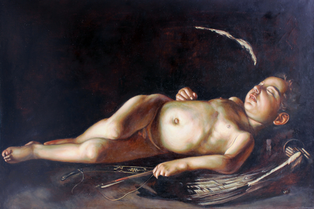 Yana Ros  'Master Copy After Caravaggio', created in 2021, Original Painting Oil.