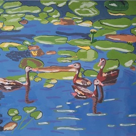 ducks in water By Yana Syskova