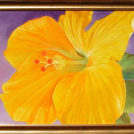 Yordan Enchev: 'Tropical Beauty', 2008 Oil Painting, Floral. Artist Description:   This is an original oil painting on canvas stretched on stretcher bars. Unframed. If it's necessary can be dismounted and rolled for shipping.  ...