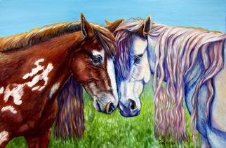 Yelena Rubin: 'Frolicking', 2011 Oil Painting, Animals.  A wild heart but a loving soul. Horses have always been important to mankind - - in his work, his warfare, and his affection. I'm always inspired by beauty of horses and I had a wonderful time painting them.Every artwork is done using the best grade paints and materials giving...
