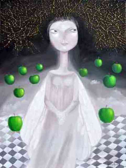 Artist Yelena Dyumin. 'Magic Night' Artwork Image, Created in 2013, Original Mixed Media. #art #artist