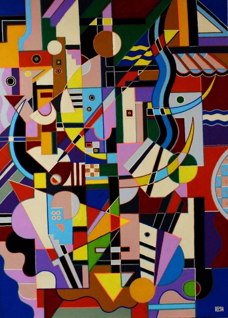 Yosef Reznikov  'Composition 11', created in 2005, Original Painting Other.