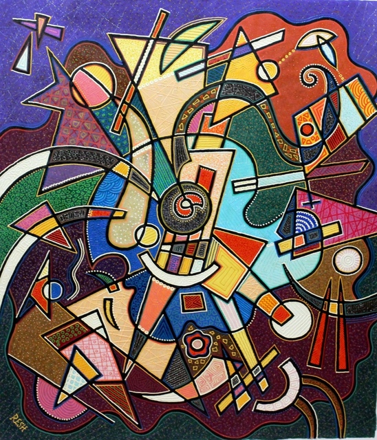 Yosef Reznikov  'Composition 84', created in 2021, Original Painting Other.