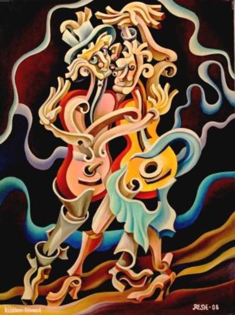 Yosef Reznikov  'Composition Tango', created in 2010, Original Painting Other.
