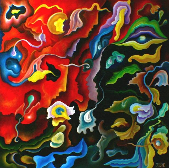 Yosef Reznikov  'Dynamics Of Colors 2', created in 2018, Original Painting Other.