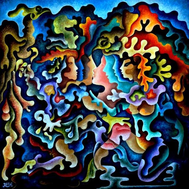 Artist Yosef Reznikov. 'Dynamics Of Colors 4' Artwork Image, Created in 2018, Original Painting Other. #art #artist