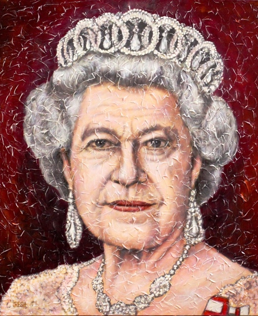 Yosef Reznikov  'Portrait Queen Elizabeth Ii', created in 2020, Original Painting Other.