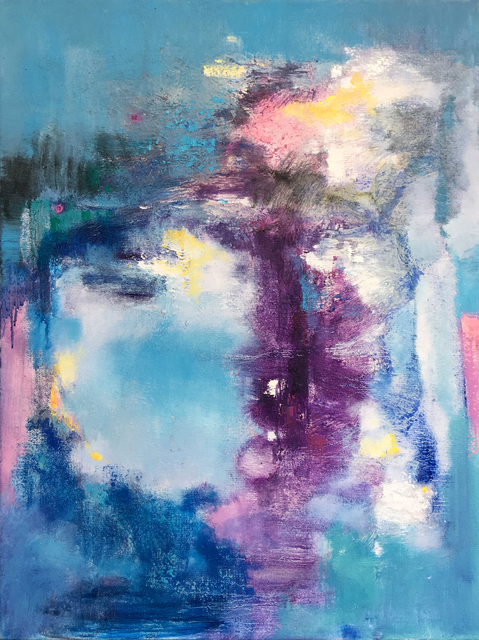 Jinsheng You  'Abstract 319', created in 2019, Original Pastel Oil.
