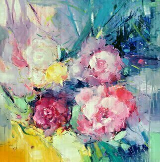 Jinsheng You: 'floral 353', 2020 Oil Painting, Floral. Beautiful flowers make people feel happy, bright colors and exquisite painters bring beauty enjoyment ...