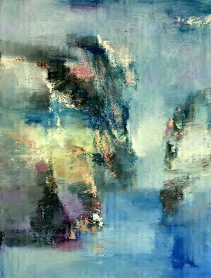 Jinsheng You: 'landscape abstract 305', 2019 Oil Painting, Abstract Landscape. This is an original unique oil painting on canvas. The work was signed in the back by the artist. It will be rolled in a tube for shipping. ...