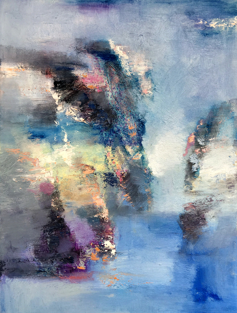 Jinsheng You  'Landscape Abstract 305', created in 2019, Original Pastel Oil.