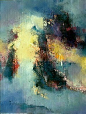 Jinsheng You: 'landscape abstract 356', 2020 Oil Painting, Landscape. This is an original unique oil painting on canvas. The work was signed in the back by the artist. It will be rolled in a tube for shipping. ...