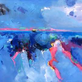 Jinsheng You: 'mysterious sky 211', 2020 Oil Painting, Abstract. Artist Description: I d like to express my emotion with vibrant colors and unique brush. This is an originalabstract oil painting on canvas, it is one- of- kind, i have got it done recently.PLEASE KEEP THAT IN MIND: ALL MY PAINTINGS VIEWED IN PERSON MORE BEAUTIFUL THAN THE IAMGES ...