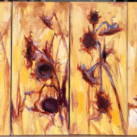 Jinsheng You: 'sunflowers 175', 2020 Oil Painting, Floral. Artist Description: To the artist the sunflower is a metaphor for resilience and perseverance. It is an image of a great personal significance to him as it serves as an inspiration to Jinsheng during the difficult times in his life.This is an original unique oil painting on canvas. The ...