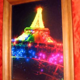 Night Rainbow Stars Eiffel Tower By Andrew Young