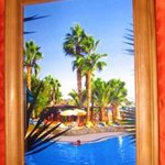 Palms of Cyprus CANVAS very colorful artwork By Andrew Young