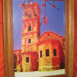 St LAZARUS CHUCH CYPRUS canvas artwork very colorful By Andrew Young