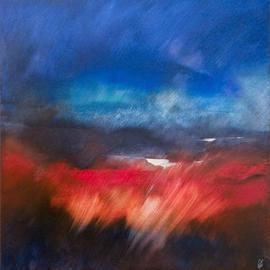 Nicholas Down: 'Autumn Burning', 2006 Oil Painting, Abstract. Artist Description: Oil on gesso panelCourtesy of Mr Andy Cook, UK...