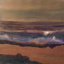 Nicholas Down: 'Canyon', 2006 Oil Painting, Representational. Artist Description: Oil on Gesso on Panel...