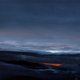 Nicholas Down: 'Coastal Light', 2012 Oil Painting, Abstract Landscape. Artist Description:  Oil on Gesso panel                                ...
