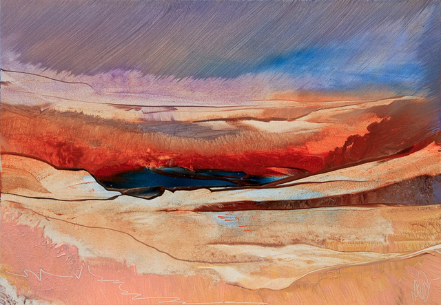 Artist Nicholas Down. 'Desert Study 1' Artwork Image, Created in 2010, Original Painting Acrylic. #art #artist