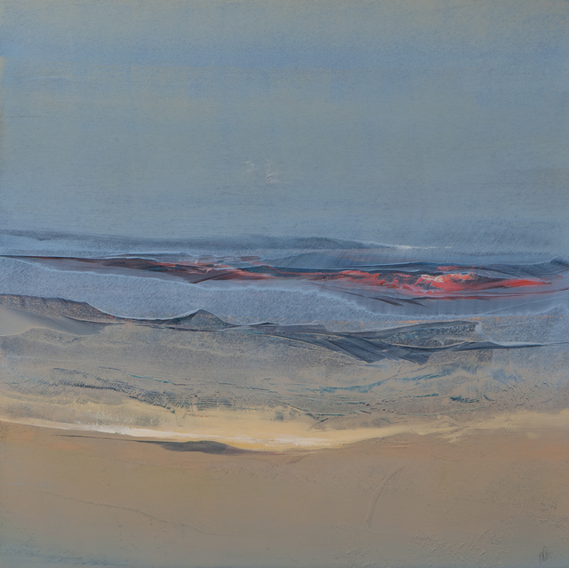 Nicholas Down  'Desert In Winter', created in 2011, Original Painting Acrylic.