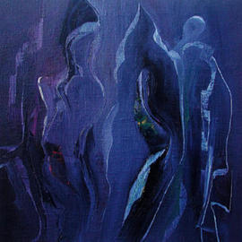 Nicholas Down: 'Grief Music', 2002 Oil Painting, Mythology. Artist Description: Oil on Belgian Linen...