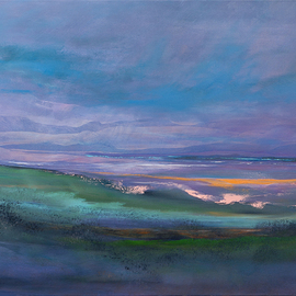 Nicholas Down: 'Hebridean Tapestry', 2011 Oil Painting, Abstract Landscape. Artist Description:  Oil on Canvas                           ...