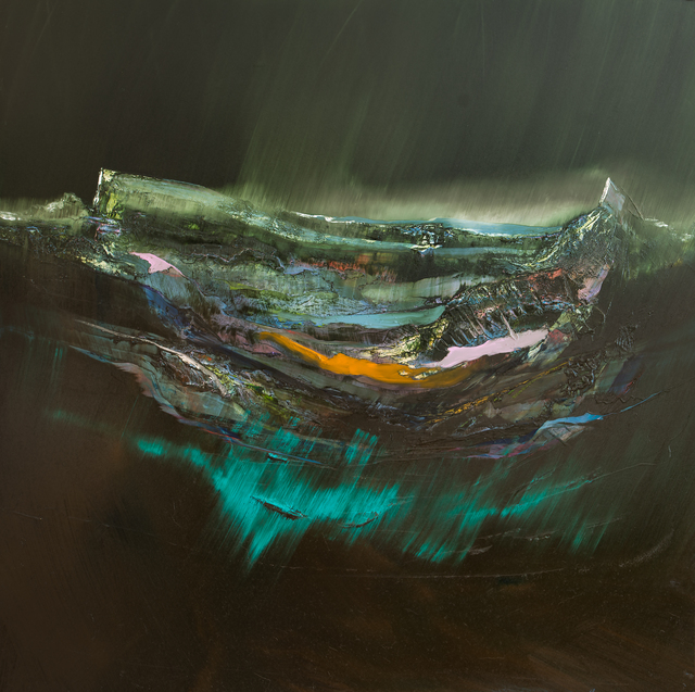 Artist Nicholas Down. 'Northern Aurora' Artwork Image, Created in 2014, Original Painting Acrylic. #art #artist