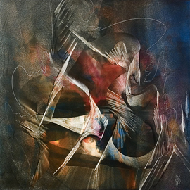 Nicholas Down: 'Phoenix', 2006 Oil Painting, Abstract. Artist Description: Oil on Gesso On Panel...