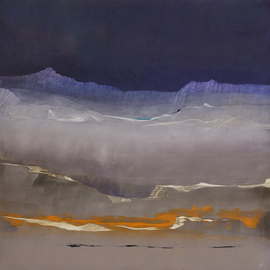 Nicholas Down: 'Silent Hour', 2016 Oil Painting, Abstract Landscape. Artist Description:  Oil on Gesso Panel                                                                                              ...