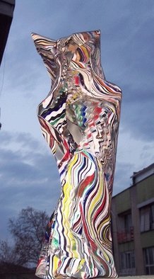 Yucel Donmez: 'The Women', 2006 Other Sculpture, Representational.  Acrylic on zinc sculpture ...