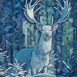 frosty stag By Yue Zeng