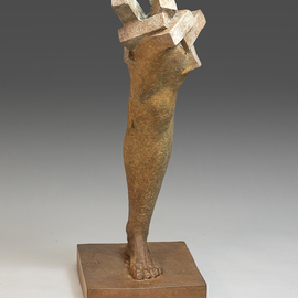Yves  Goyatton: 'Intersection', 2007 Bronze Sculpture, Figurative. 