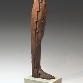 Yves  Goyatton: 'Untitled III', 2008 Bronze Sculpture, Abstract Figurative. Artist Description: Untitled III is part of a series of architectural legs made around that era in 2008 ...
