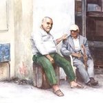Lebanon Watercolor, Zaher Bizri