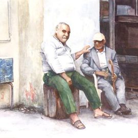 Lebanon Watercolor, Zaher Bizri