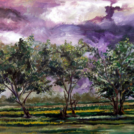 Zahir Uddin Babar Mughal: 'landscape', 2020 Oil Painting, Romance. Artist Description: enjoy...