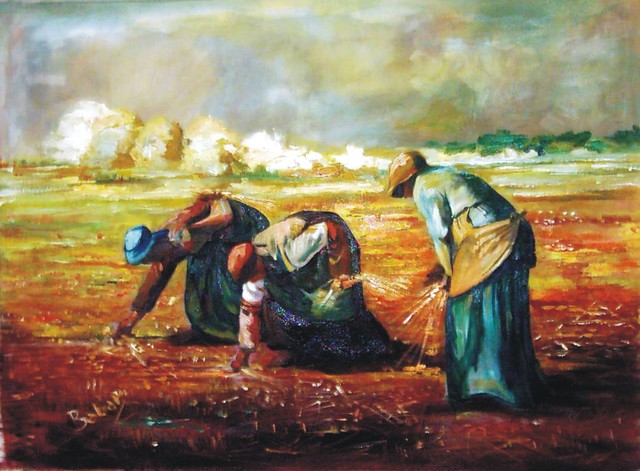 Zahir Uddin Babar Mughal  'Working', created in 2020, Original Painting Oil.