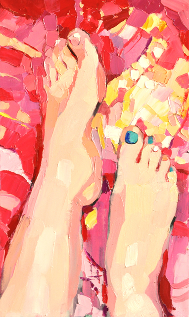 Anastasia Zakharova  'Legs', created in 2015, Original Painting Oil.