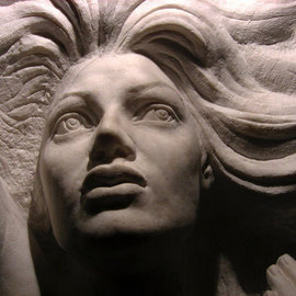 Zamin Sangtarash: 'detail of The dying mermaid', 2009 Stone Sculpture, Figurative. Artist Description:  marble sculpture ...