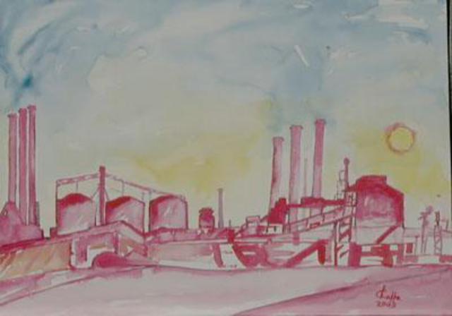 Costanza Zappa  'Archeologia Industriale', created in 2003, Original Digital Art.