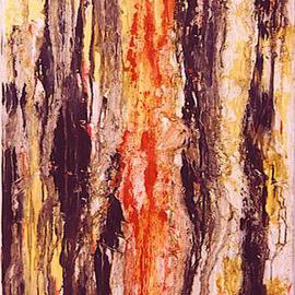 Rickie Dickerson: 'Bleeding Tree', 2000 Oil Painting, Abstract. 