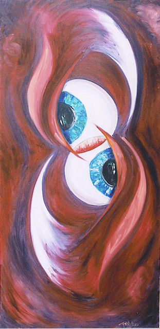 Artist Rickie Dickerson. 'Eye To Eye' Artwork Image, Created in 1999, Original Digital Other. #art #artist