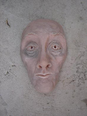 Rickie Dickerson: 'First Mask', 2006 Handbuilt Ceramics, Mask. 